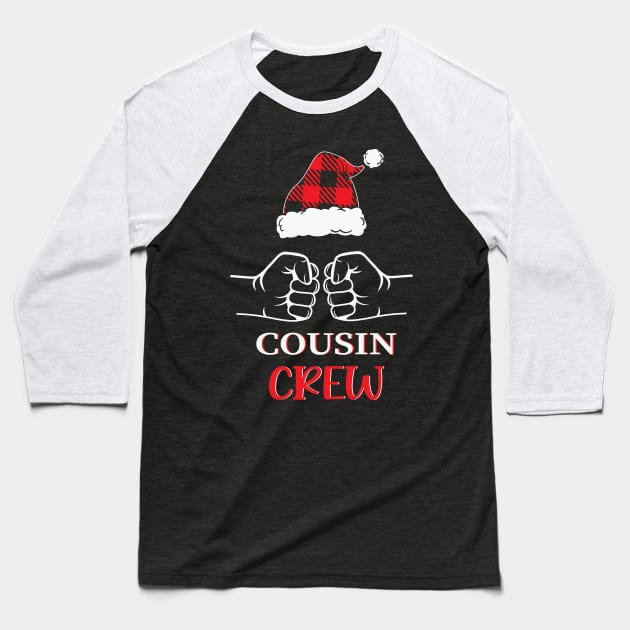 Cousin Crew Funny Matching Christmas Pajama Baseball T-Shirt by BadDesignCo